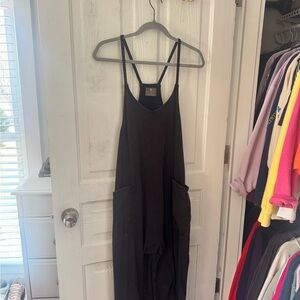 Women’s Free People Movement Black Hot Shot Onesie Size Extra Small